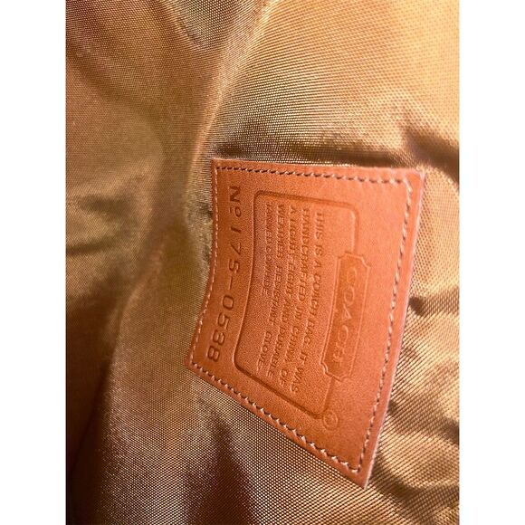 Coach Brown Leather Briefcase Unisex Multi-Compartment Medium Bag - Picture 9 of 11